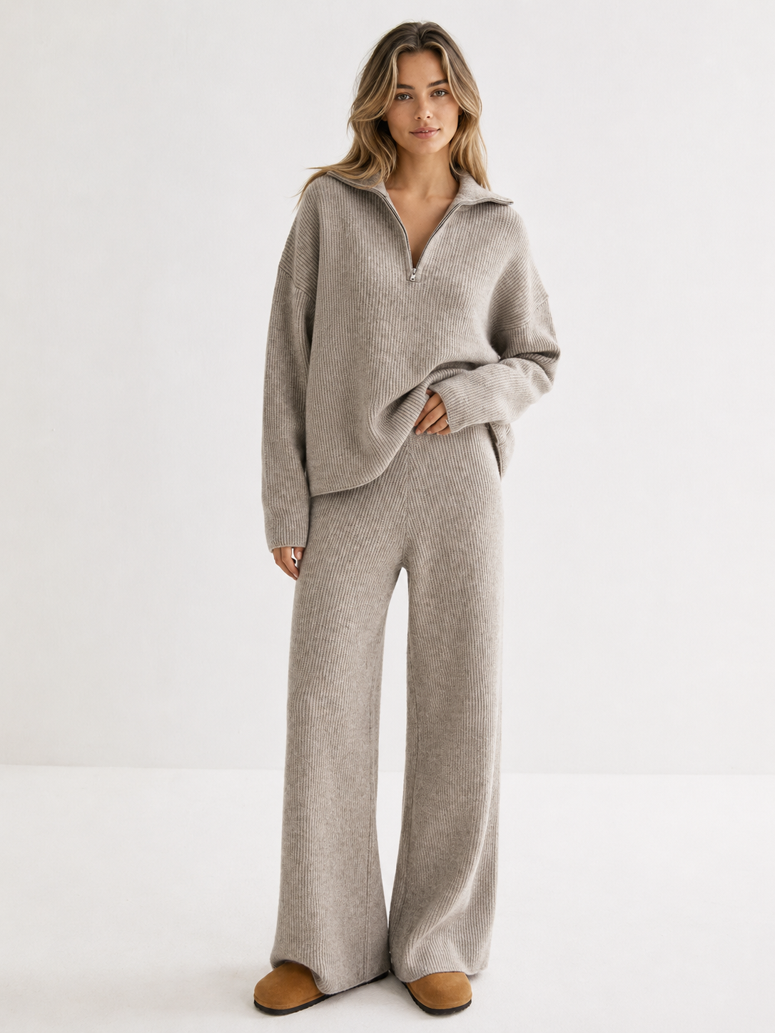Ines Zipper Sweater Co-ords