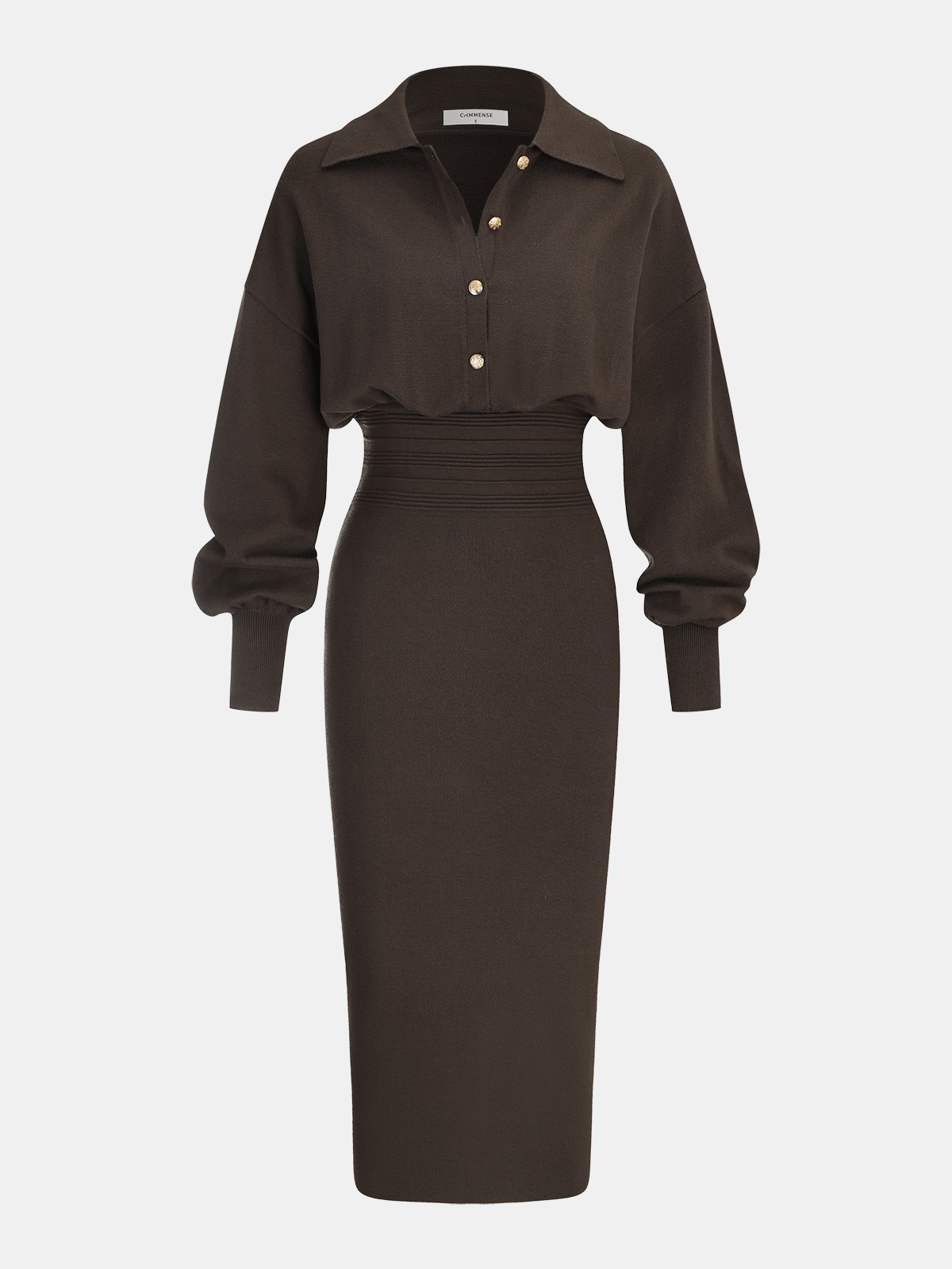 Estelle Knit Shirt Dress