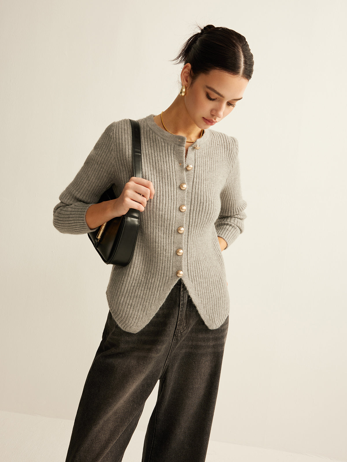 Rosalie Down Split Cardigan — photo 2