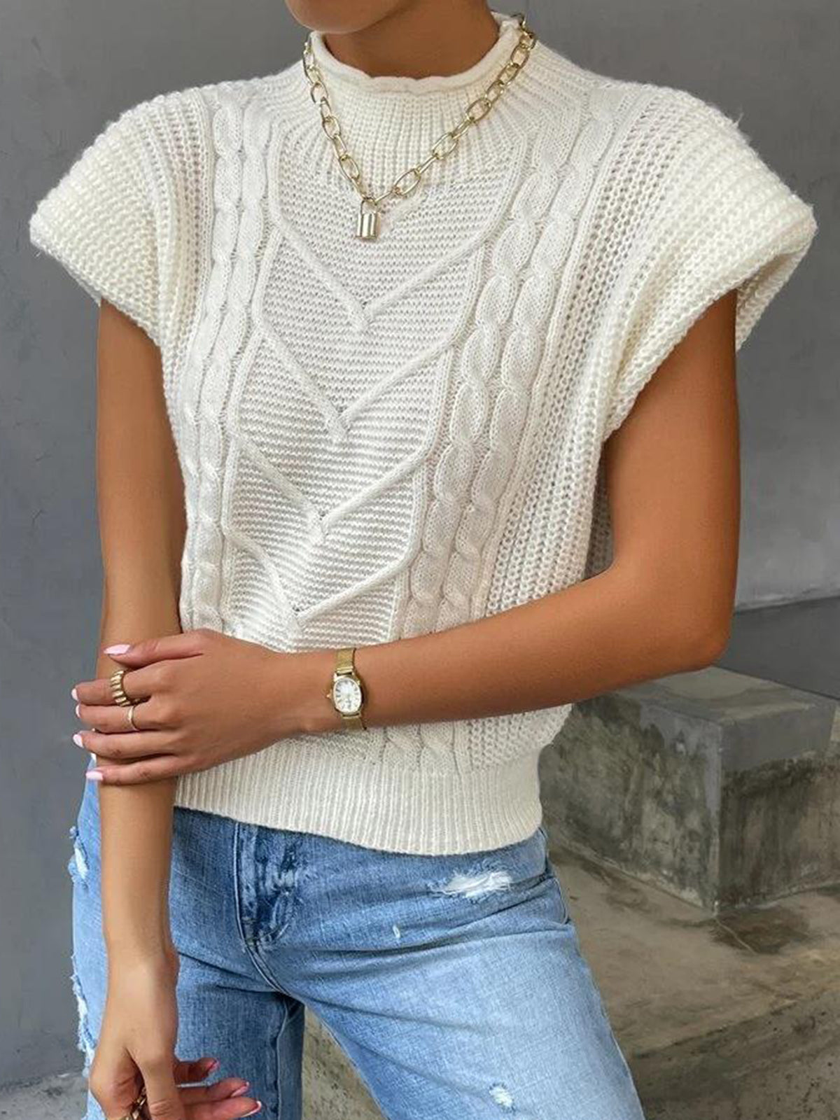 Cleo Sleeve Sweater Vest — photo 5