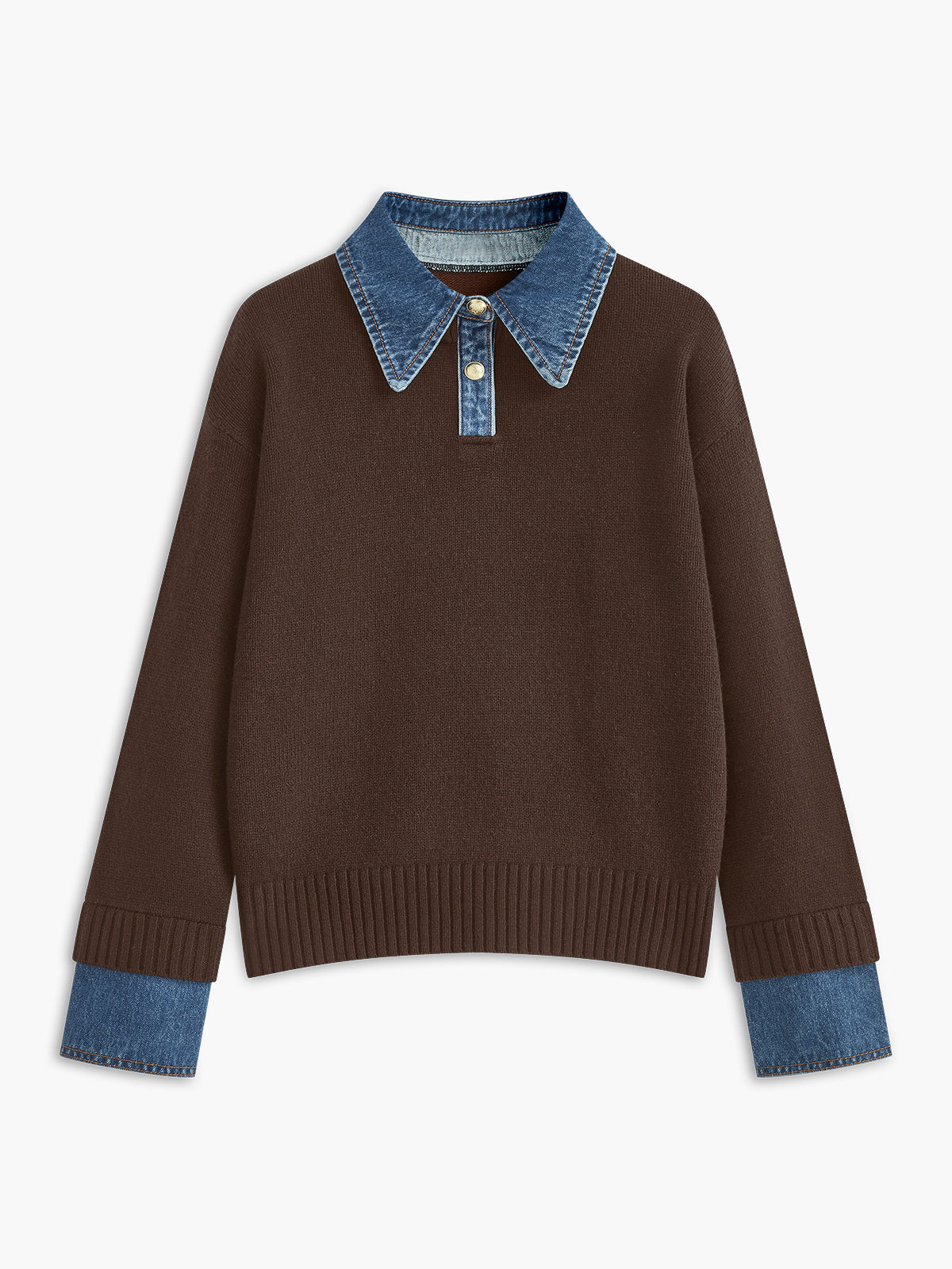 Noelle Lapel Relaxed Sweater — photo 7