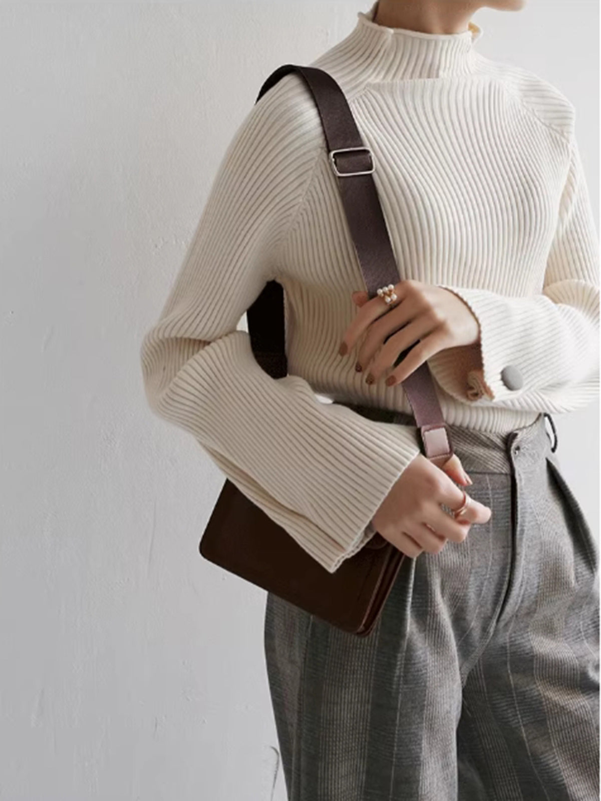 Audrey Plain Ribbed Sweater — photo 3
