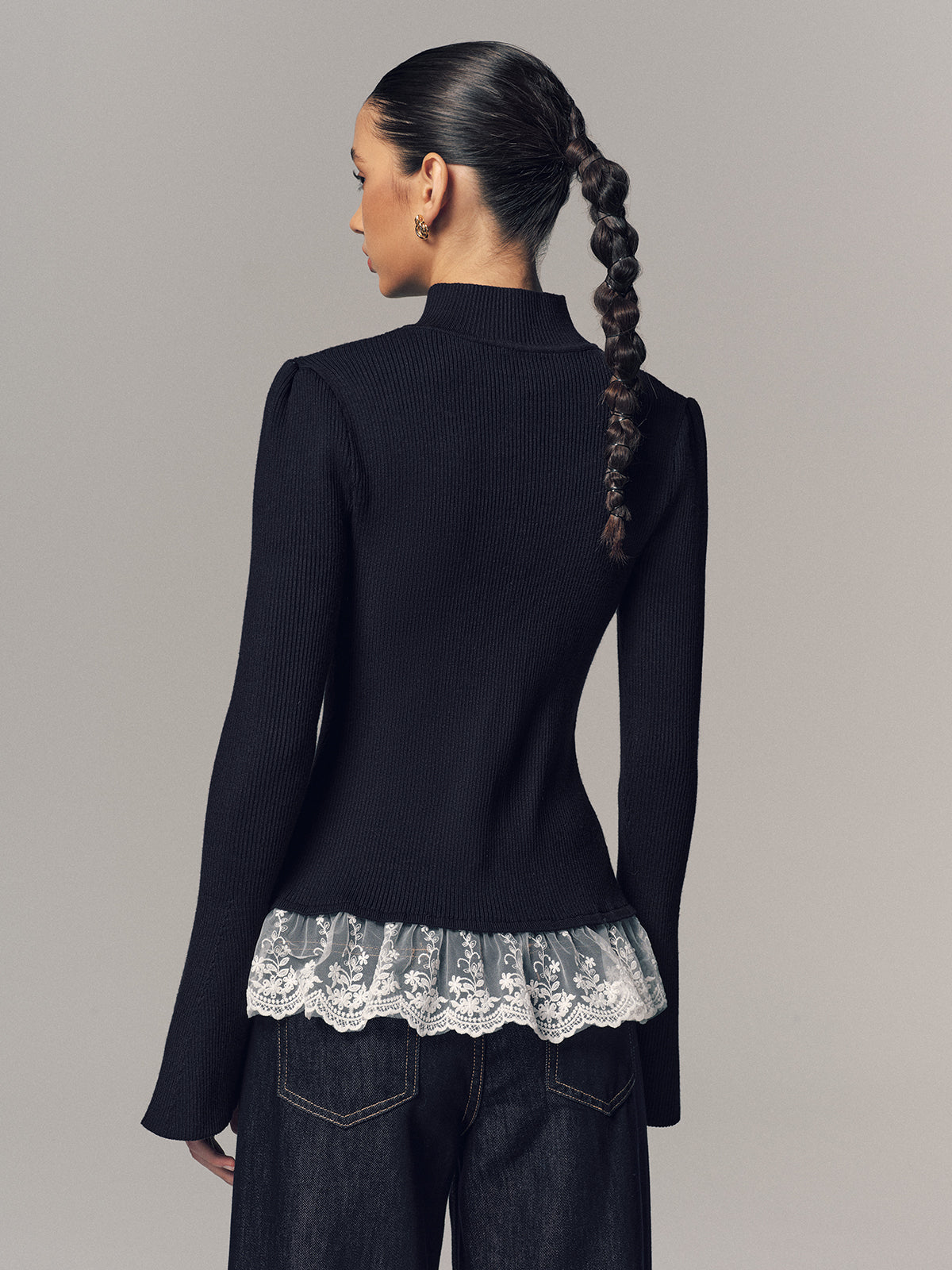 Cleo Lace Trim Cardigan — photo 7