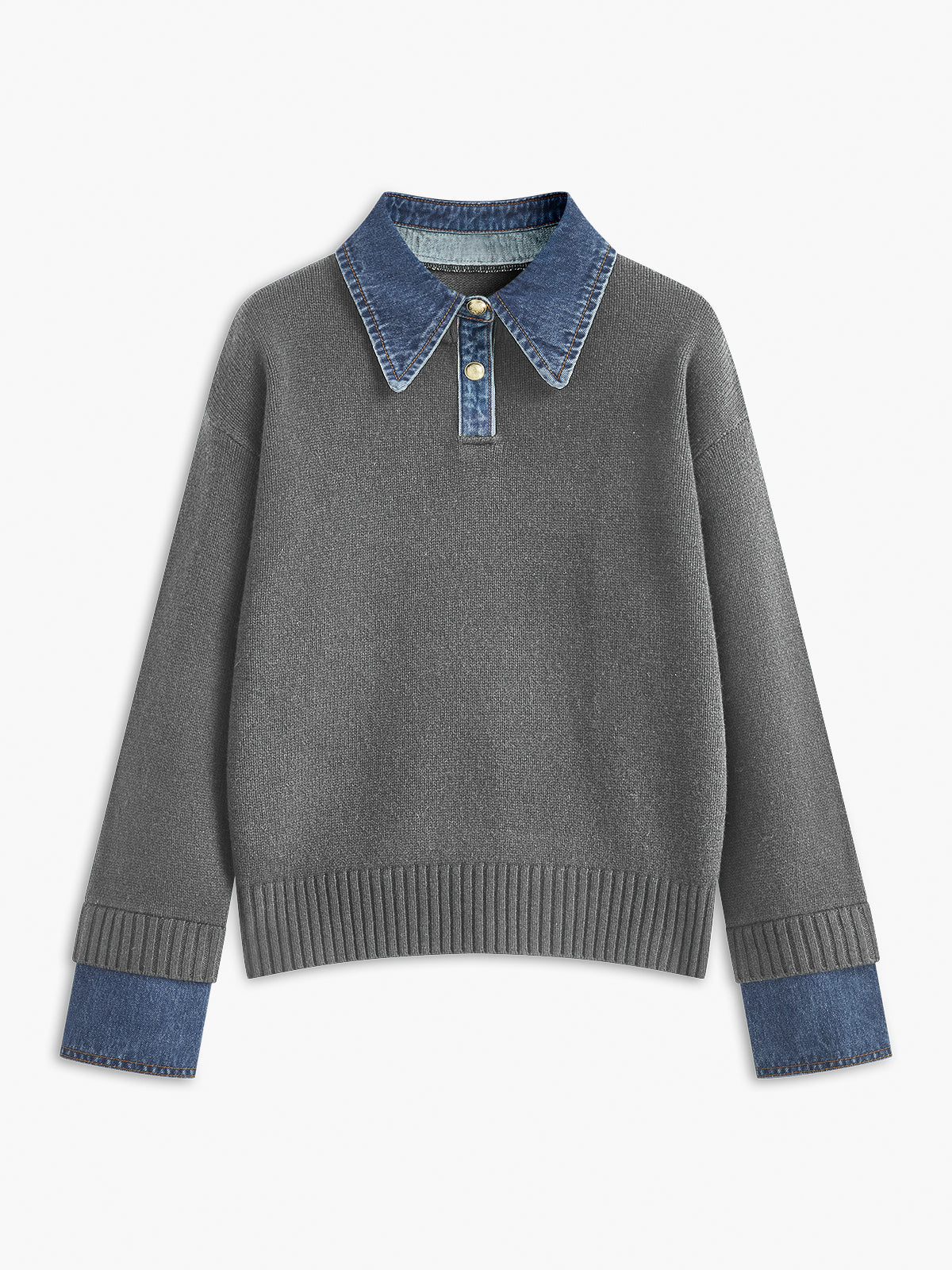 Noelle Lapel Relaxed Sweater — photo 6