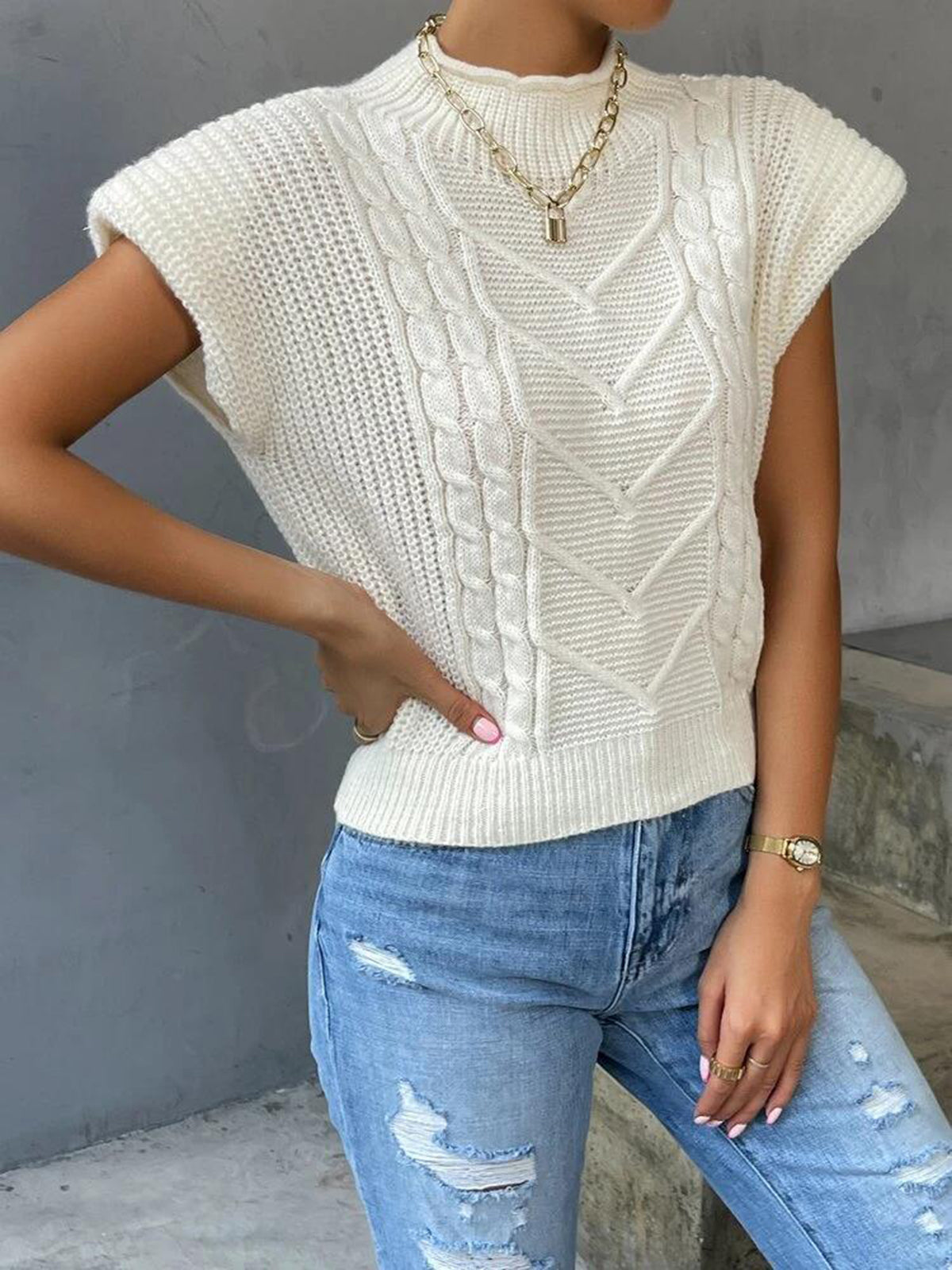 Cleo Sleeve Sweater Vest — photo 4