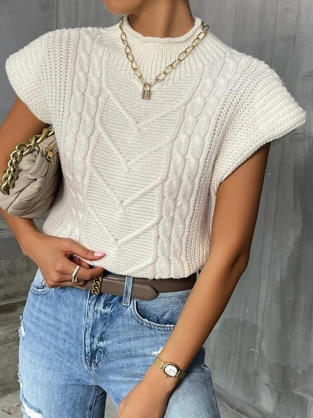 Cleo Sleeve Sweater Vest — photo 2