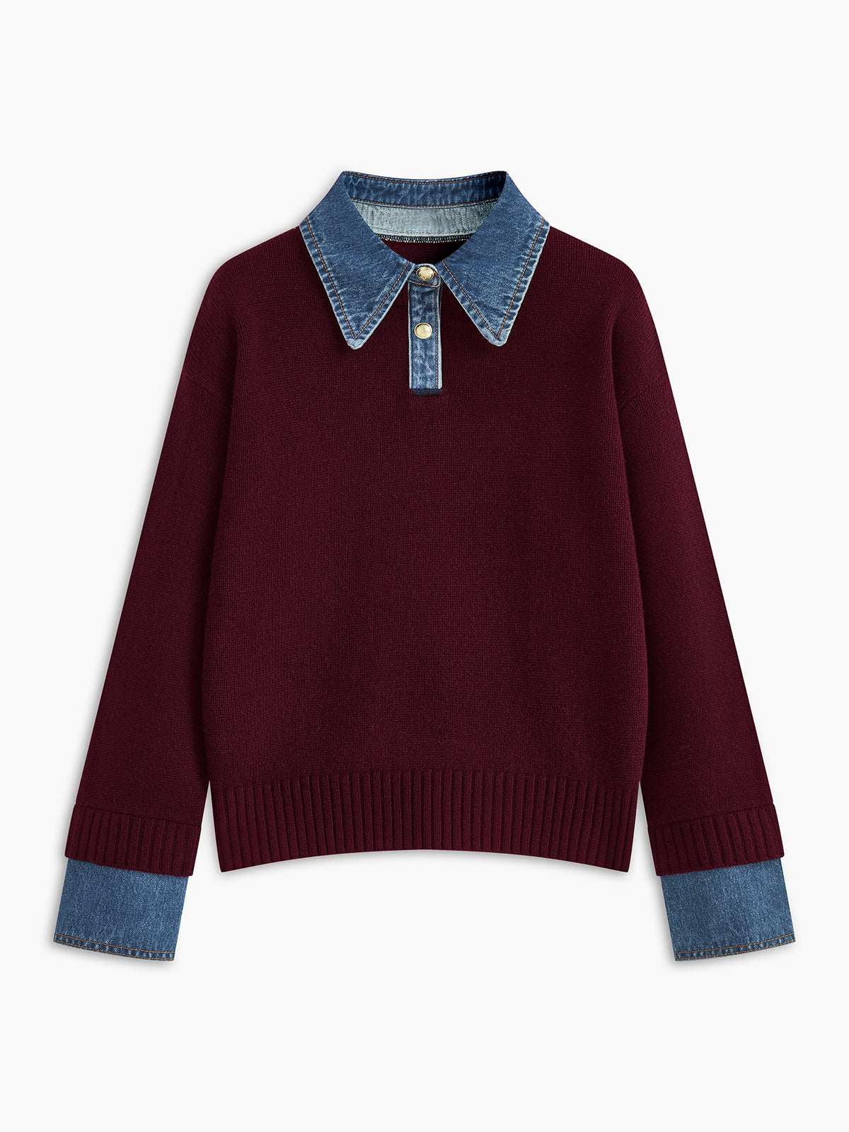 Noelle Lapel Relaxed Sweater — photo 8