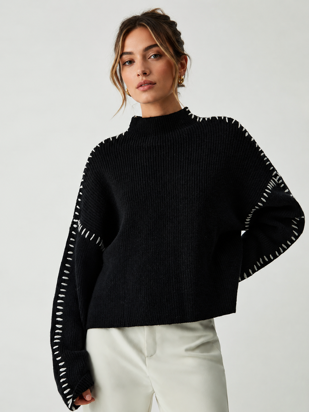 Sylvie Mock Neck Sweater — photo 2