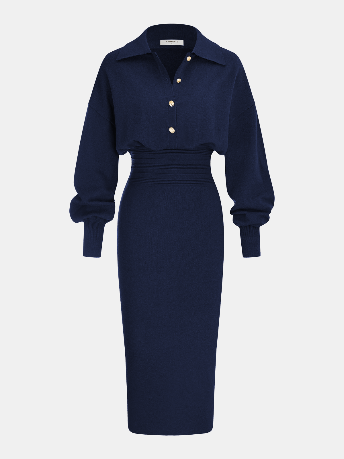 Estelle Knit Shirt Dress — photo 9