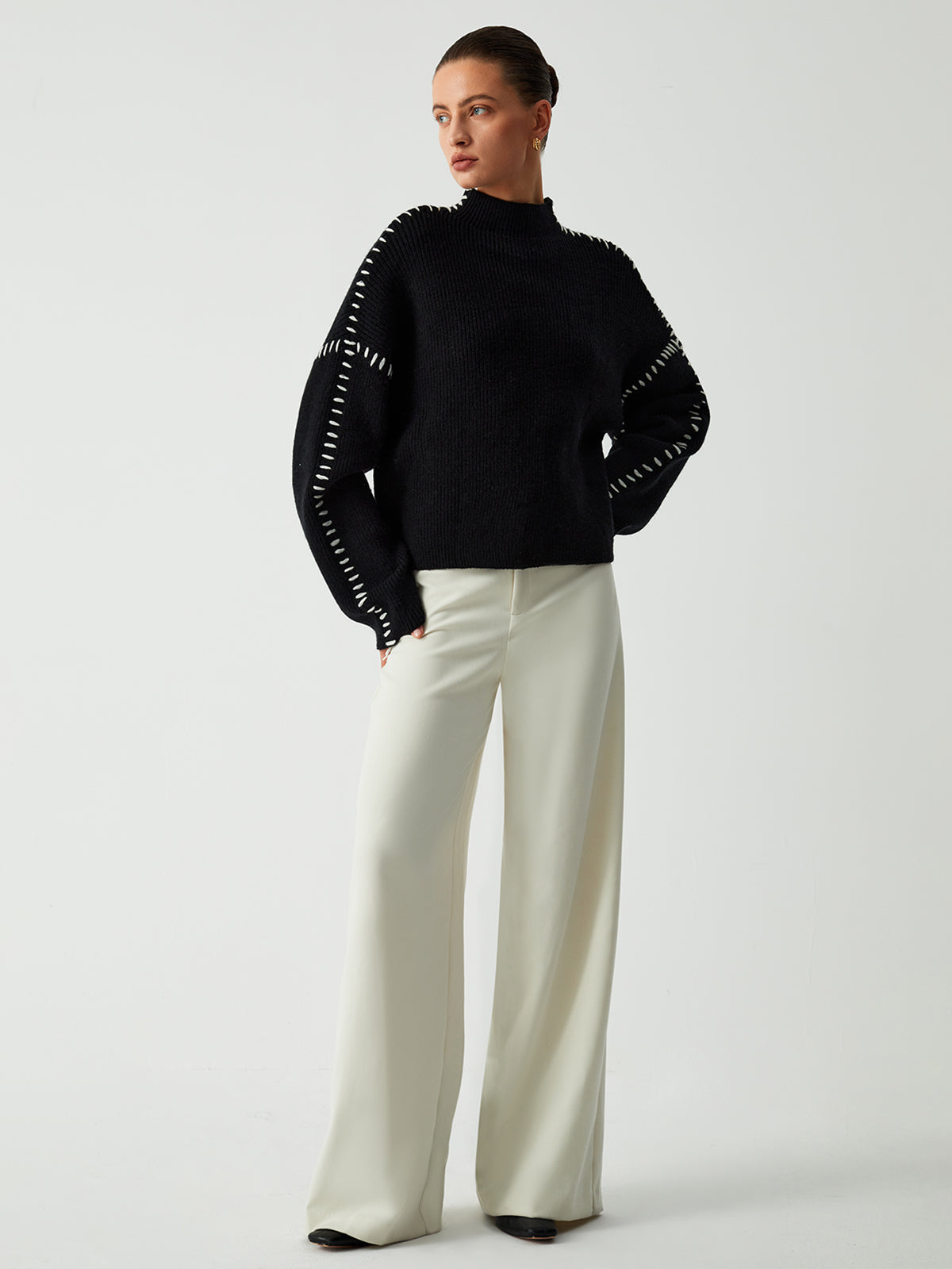 Sylvie Mock Neck Sweater — photo 6