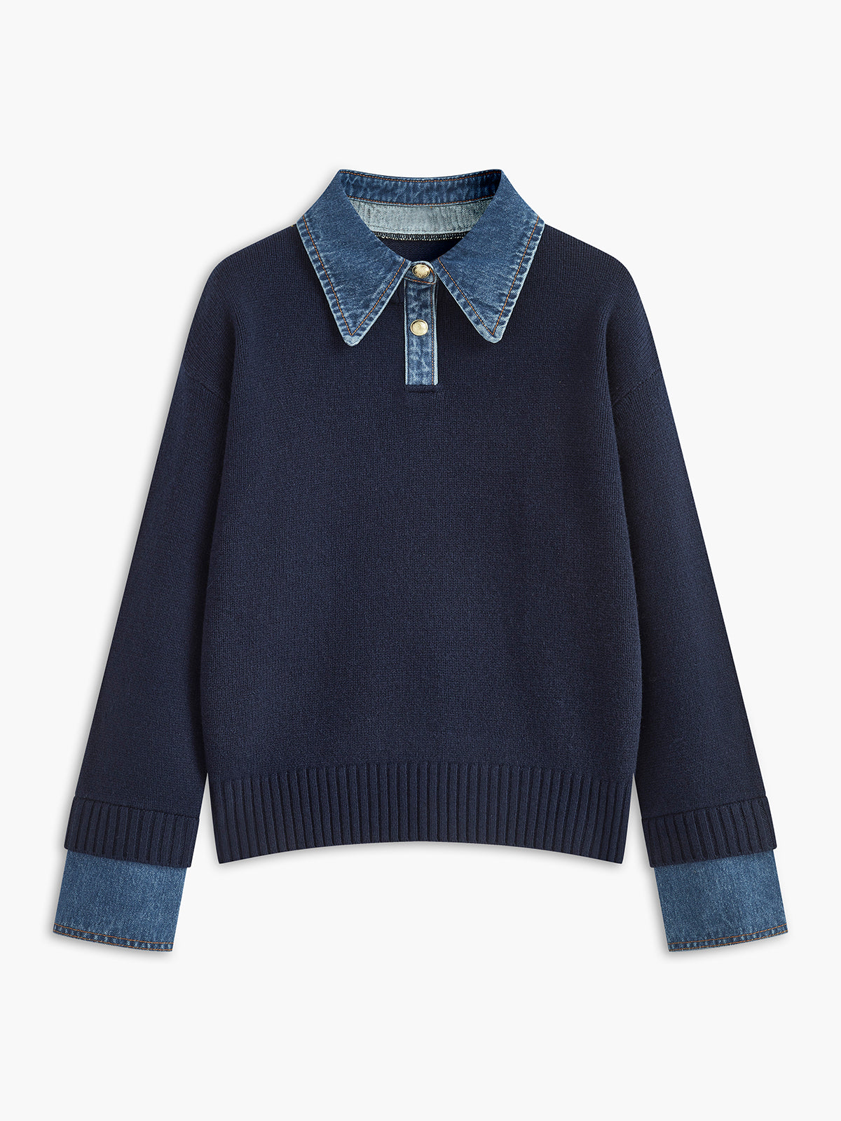 Noelle Lapel Relaxed Sweater