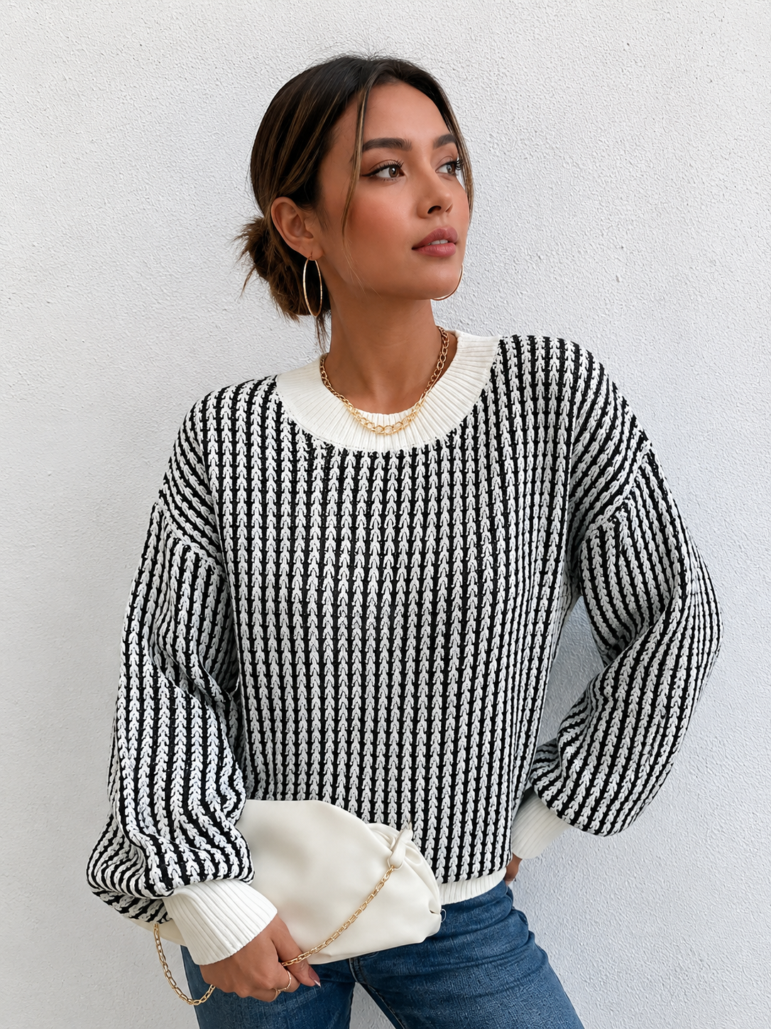 Ines Striped Knit Top — photo 2
