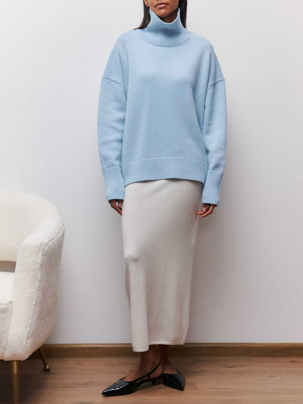 Cleo Turtleneck Oversized Sweater — photo 4