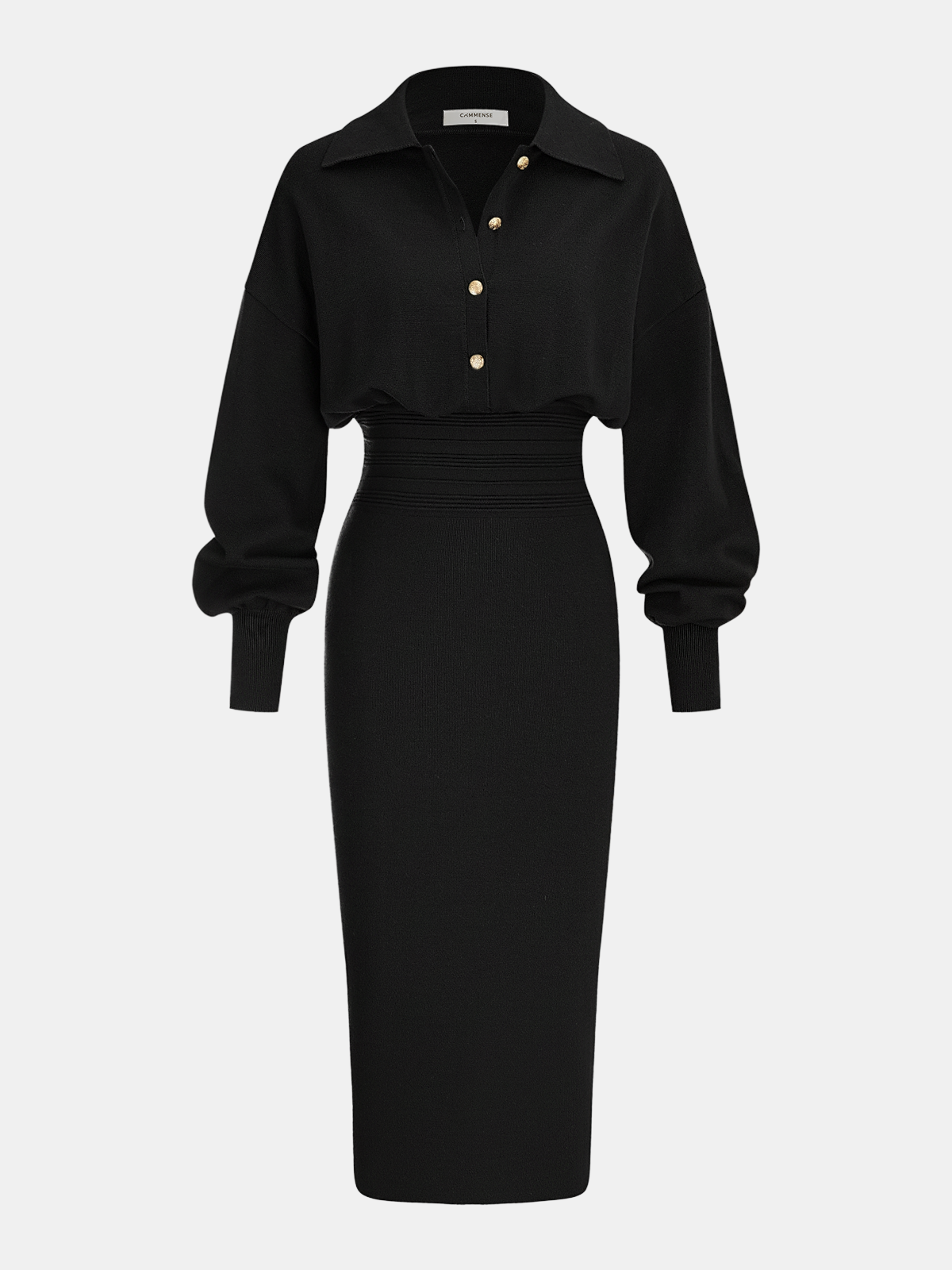 Estelle Knit Shirt Dress — photo 10
