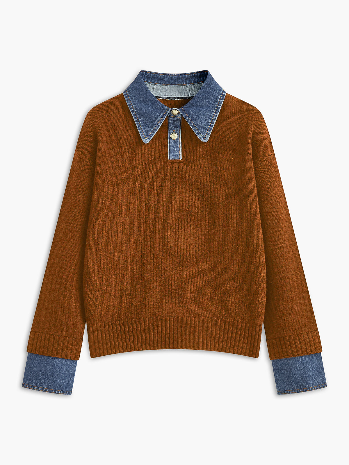 Noelle Lapel Relaxed Sweater — photo 11