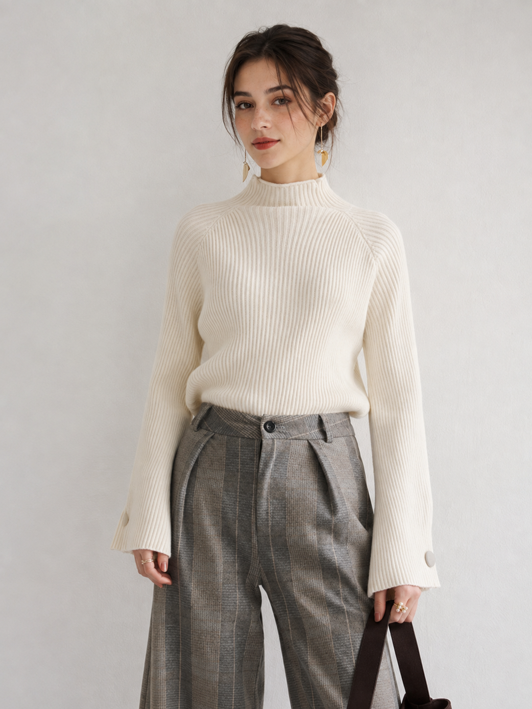 Audrey Plain Ribbed Sweater — photo 4