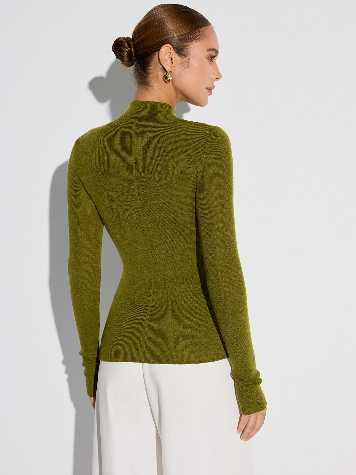 Sylvie Wool-Blend Knit Top — photo 5