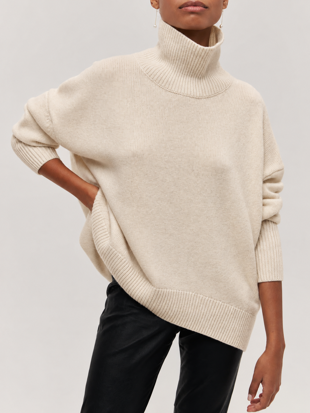 Cleo Turtleneck Oversized Sweater — photo 7
